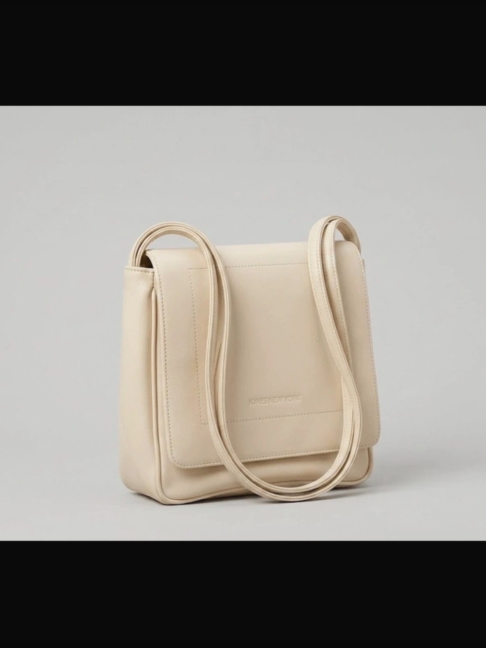 Genuine Leather Cream Leather Crossbody Bag